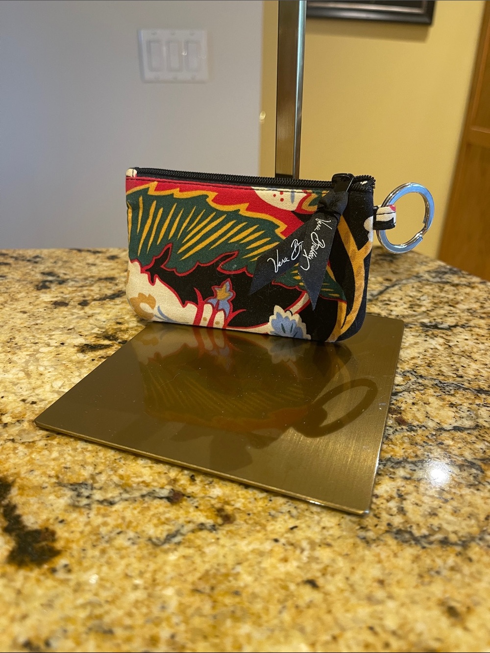 Vera Bradley Floral Multicolor Wristlet Key Pouch